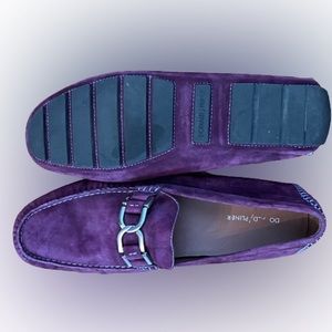 Men’s Donald J. Pliner Purple Oerrik Suede Bit Loafers Size 13M